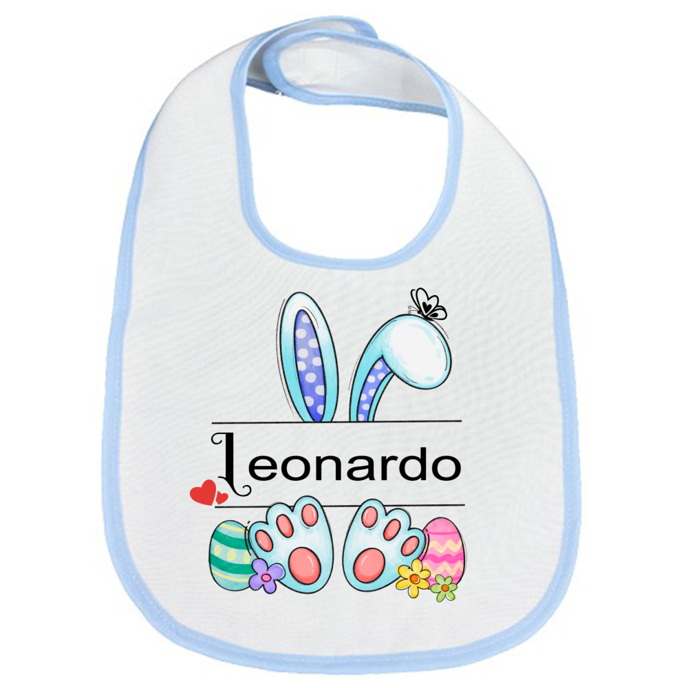 Bavaglino Personalizzato Per Bambini - Modello Leonardo