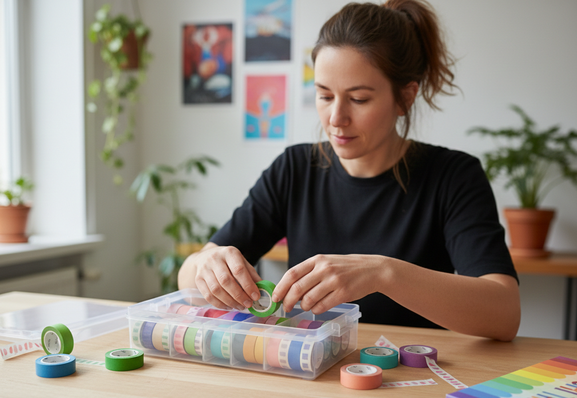 60 rolls of 15mm colored washi tape