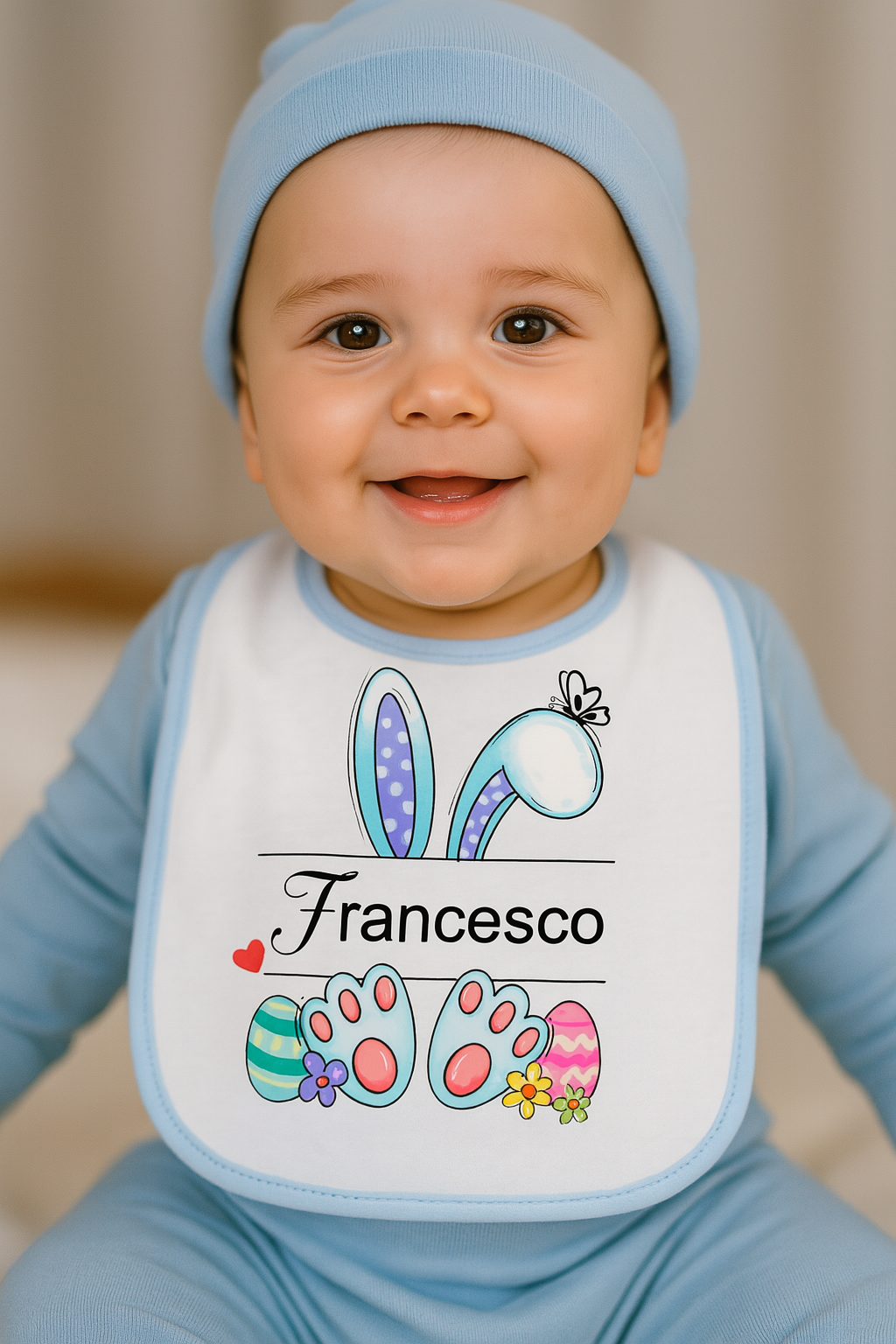 Bavaglino Personalizzato per Bambini – Modello Francesco