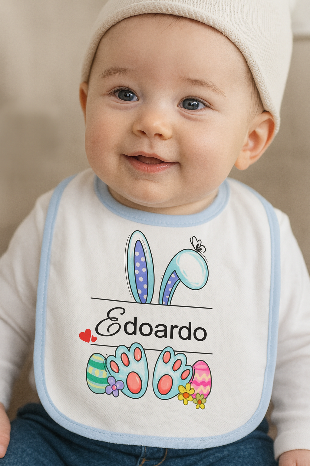 Bavaglino Personalizzato per Bambini – Modello Edoardo