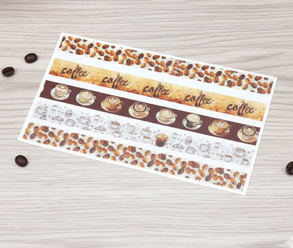 Set Washi Tape Tema Caffè