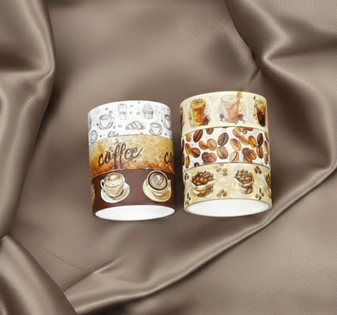 Set Washi Tape Tema Caffè