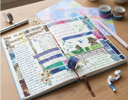 Set of 48 Marbled Washi Tape Rolls