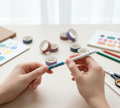 Set of 48 Marbled Washi Tape Rolls